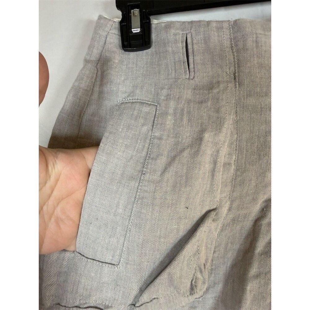 Banana Republic Shorts Womens Gray Utility Cargo Cuffed Hem Martin Fit Size 4 - Picture 4 of 11